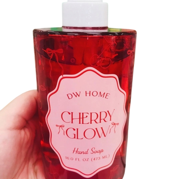 DW Home Cherry Glow Hand Soap Refillable Glass Jar - Picture 3 of 3